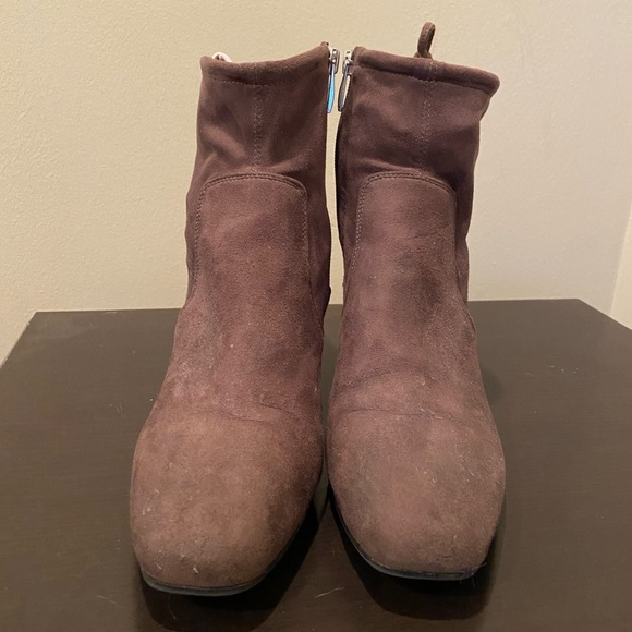 Franco sarto brown suede ankle booties - Picture 3 of 5